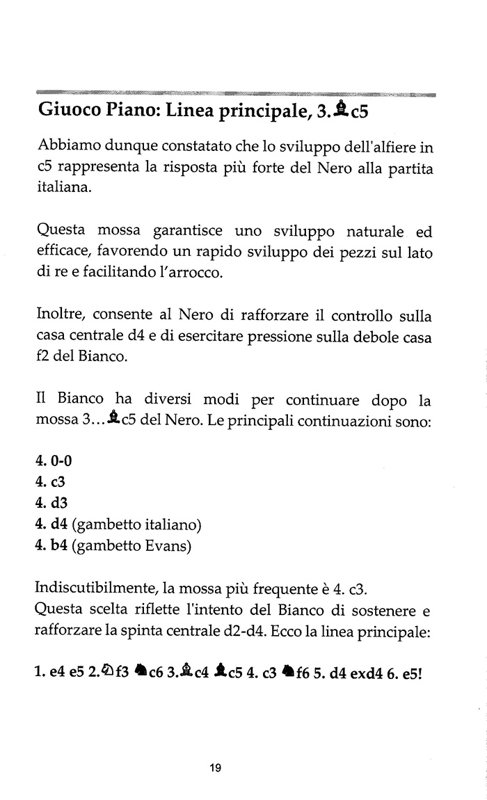 Aperture Vincenti: Partita Italiana - immagine 2